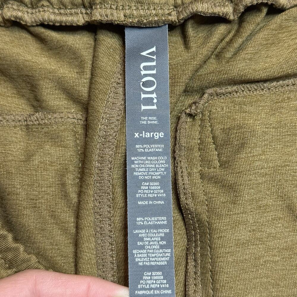 Vuori Sunday Performance Joggers Men’s XL Brown Tapered Zip Pocket V416 - Picture 3 of 6